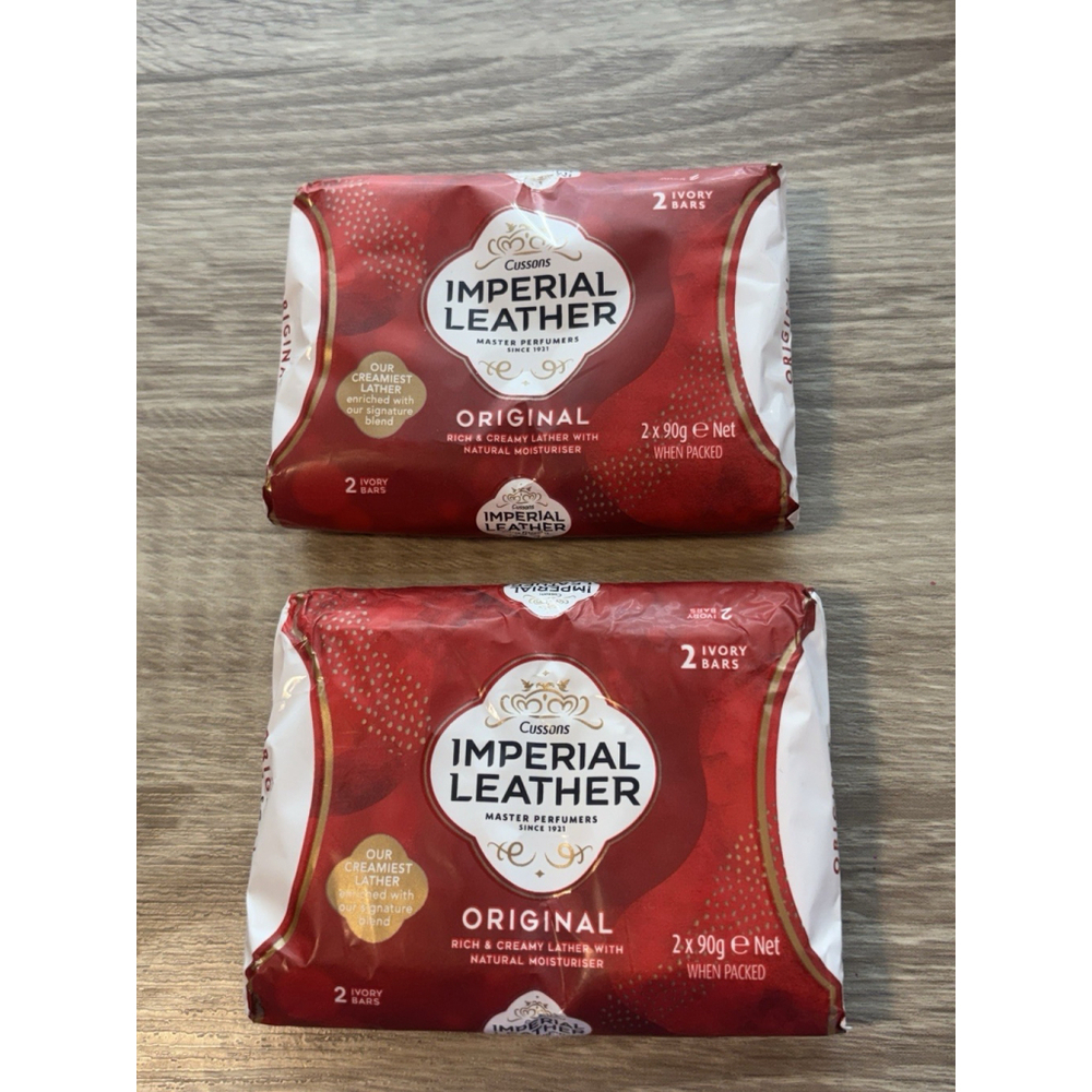 2 packs x Imperial Leather Bar Soap Classic Twin Pack (4 bar Soaps) 90 g Each